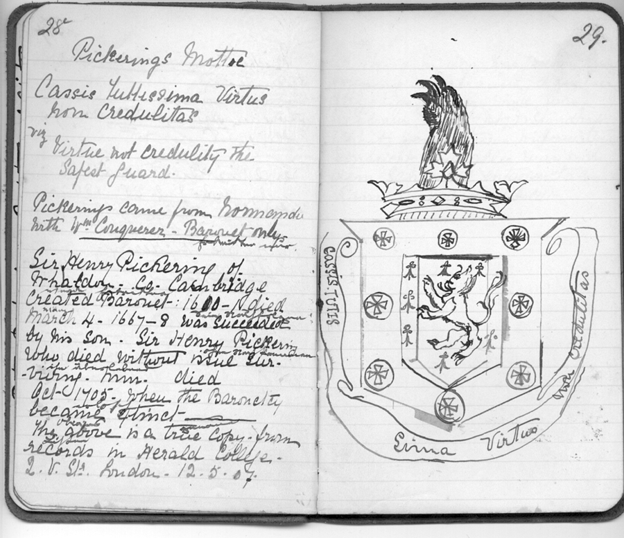 Pickering coat of arms